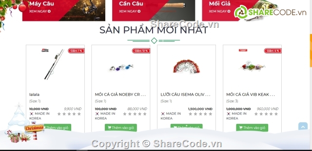 Đồ án Web bán lưỡi câu,Web bán lưỡi câu,Web bán cần câu,Web bán hàng